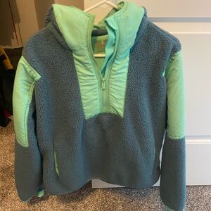 Free People Lead the Pack Plush Sherpa Pullover/Fleece